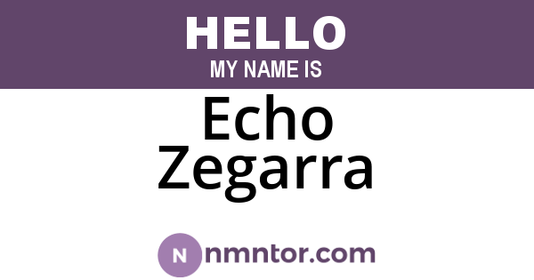 Echo Zegarra