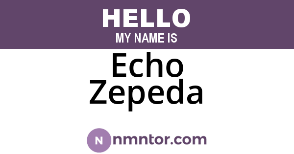 Echo Zepeda