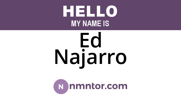 Ed Najarro