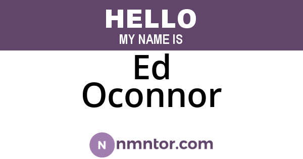 Ed Oconnor