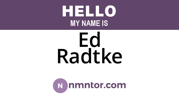 Ed Radtke