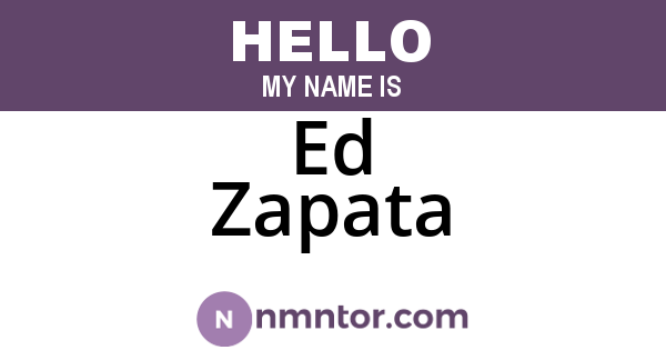 Ed Zapata