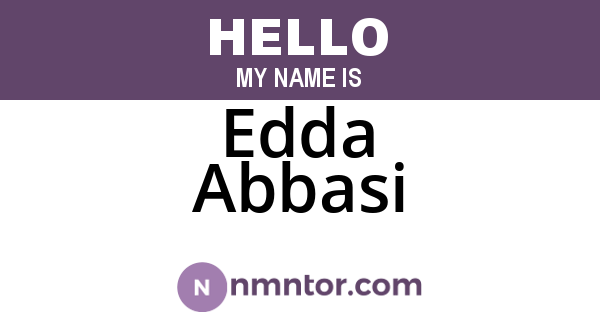 Edda Abbasi