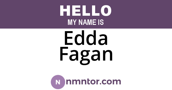Edda Fagan