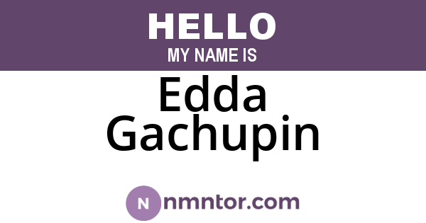 Edda Gachupin