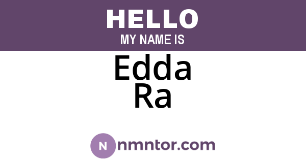 Edda Ra