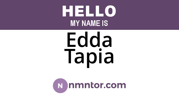 Edda Tapia