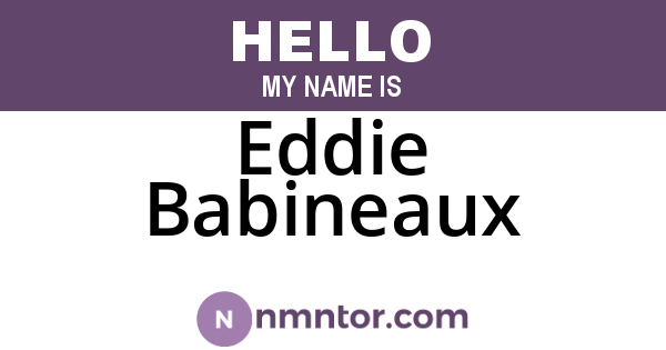 Eddie Babineaux