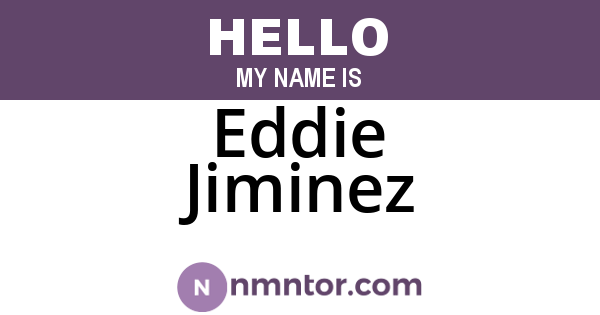 Eddie Jiminez