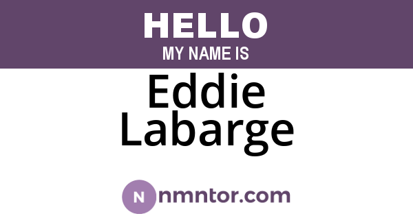 Eddie Labarge