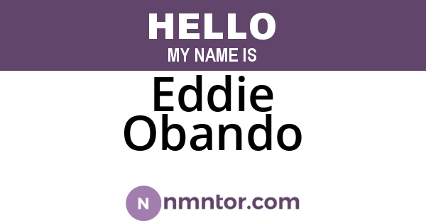 Eddie Obando