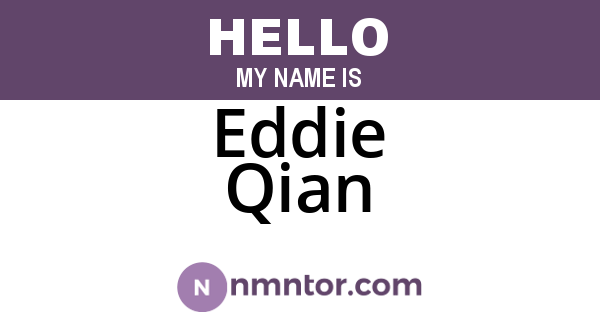 Eddie Qian