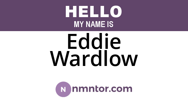 Eddie Wardlow
