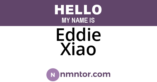 Eddie Xiao