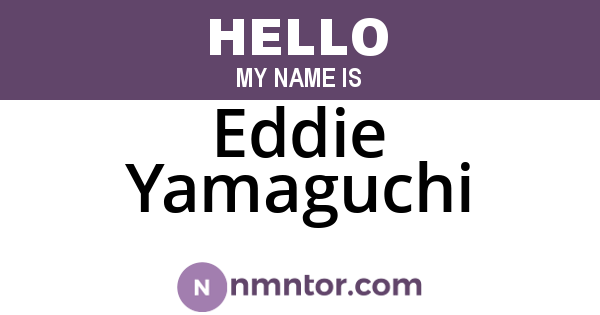 Eddie Yamaguchi