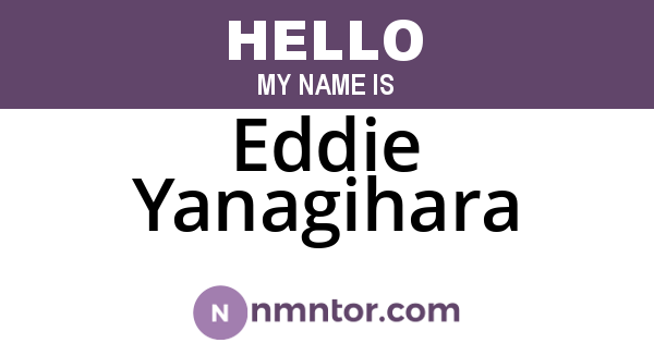Eddie Yanagihara