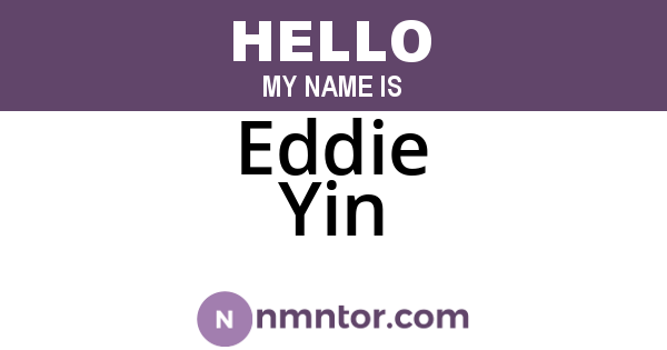 Eddie Yin