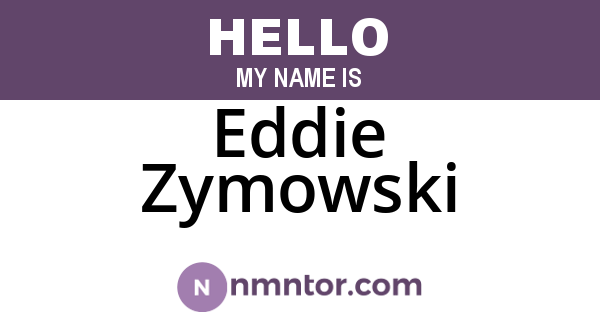 Eddie Zymowski