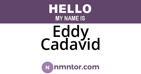 Eddy Cadavid