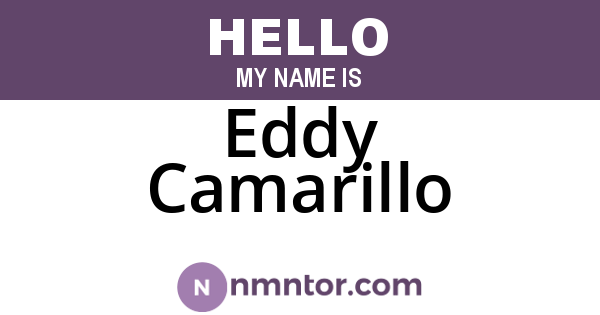 Eddy Camarillo