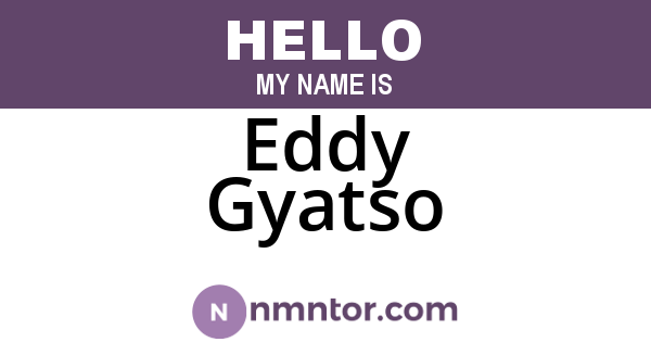 Eddy Gyatso