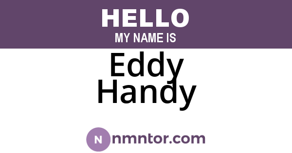 Eddy Handy