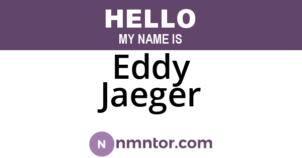 Eddy Jaeger