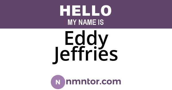 Eddy Jeffries