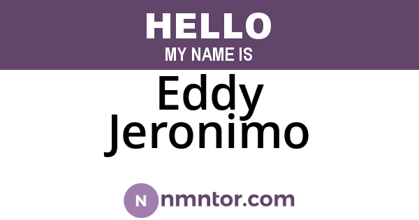 Eddy Jeronimo