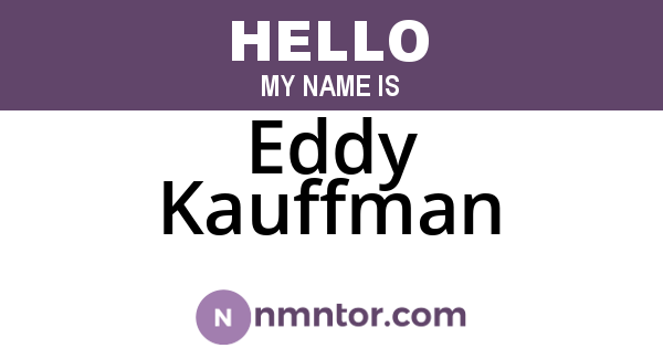 Eddy Kauffman