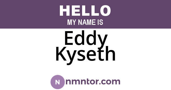 Eddy Kyseth