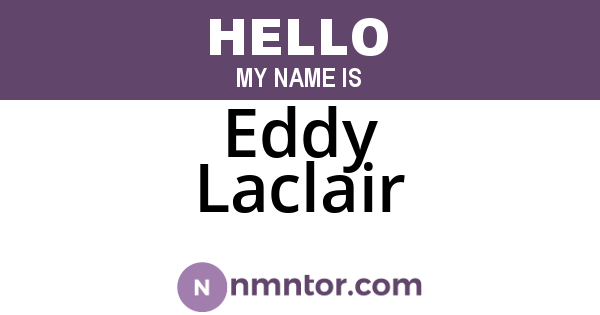 Eddy Laclair