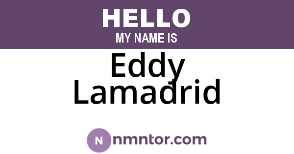 Eddy Lamadrid