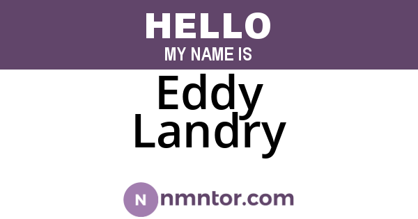 Eddy Landry