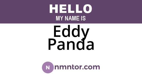 Eddy Panda