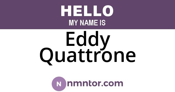 Eddy Quattrone
