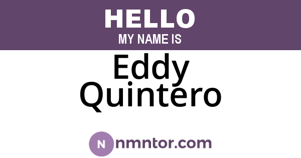 Eddy Quintero