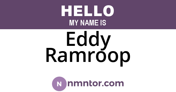 Eddy Ramroop