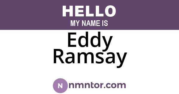 Eddy Ramsay