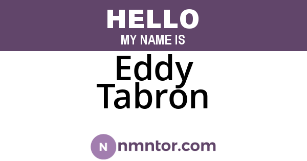 Eddy Tabron