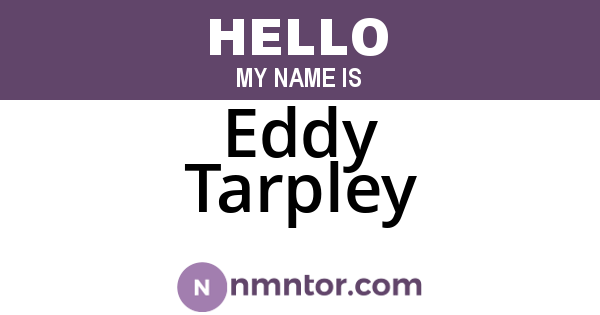 Eddy Tarpley