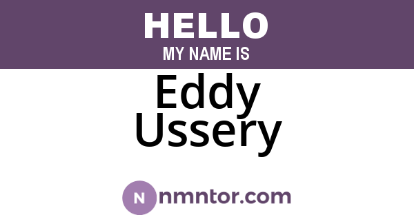 Eddy Ussery