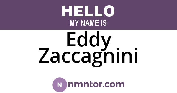 Eddy Zaccagnini