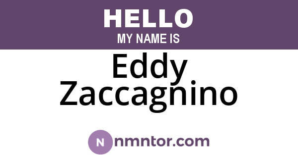 Eddy Zaccagnino