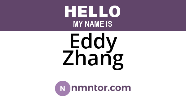 Eddy Zhang