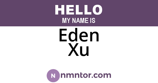 Eden Xu