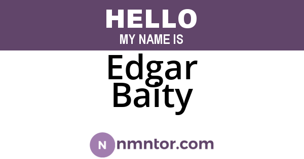 Edgar Baity