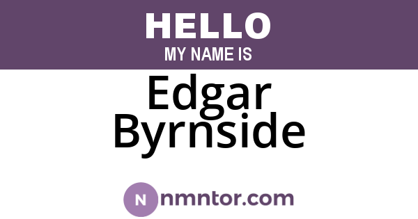 Edgar Byrnside