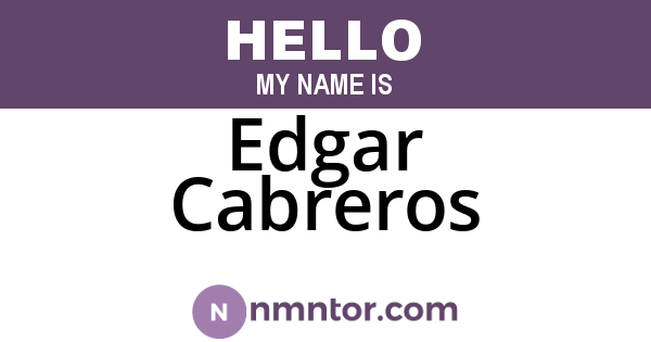 Edgar Cabreros