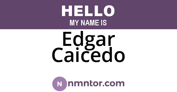 Edgar Caicedo